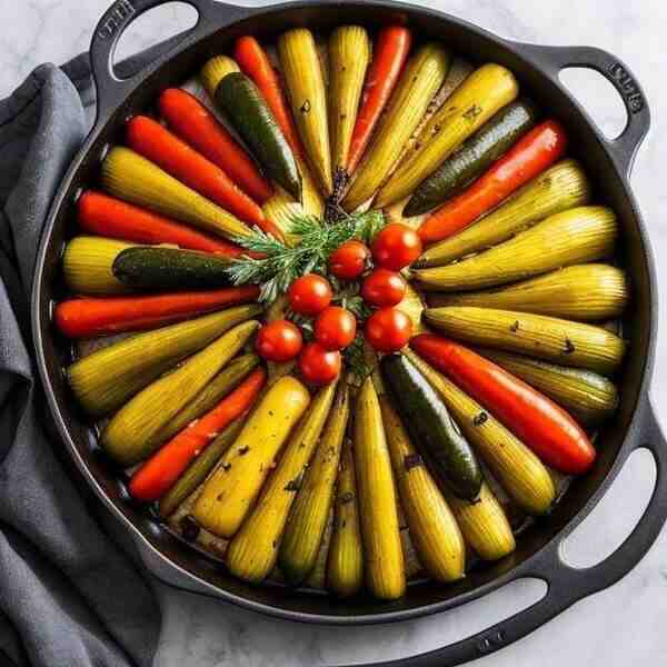 Запечённые овощи Мясо отдыхает